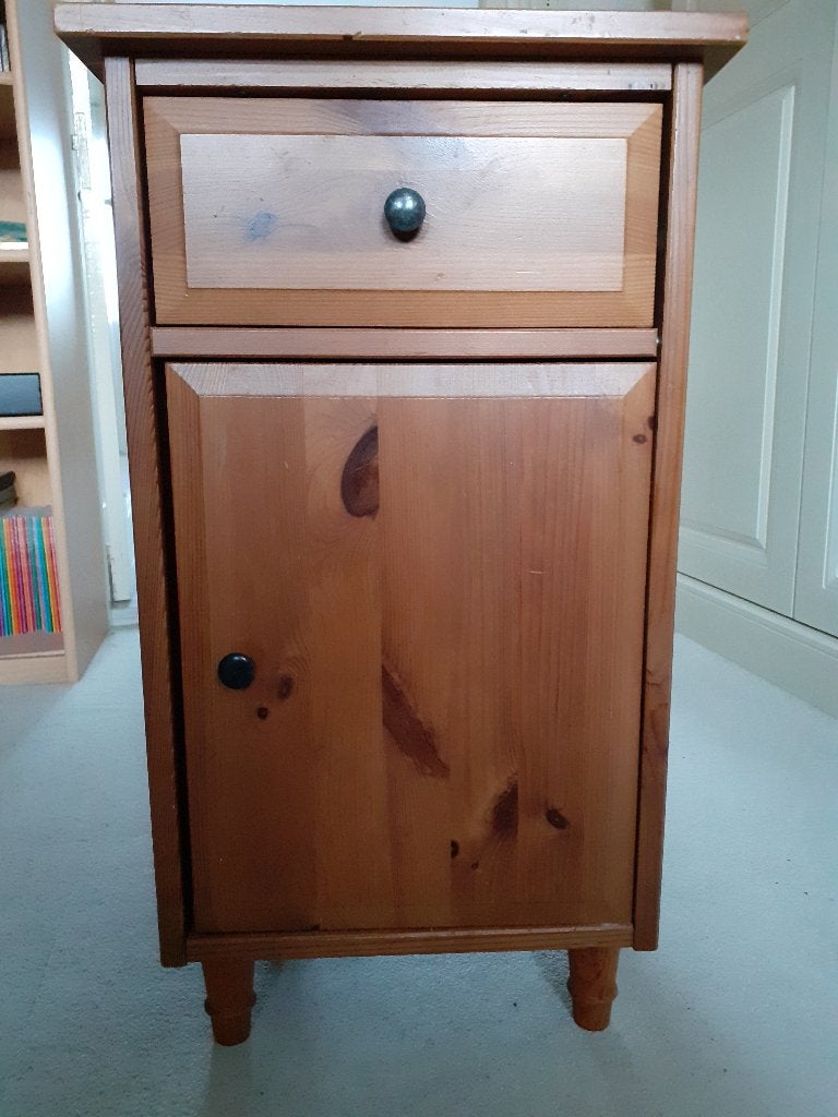 nachtkastje grenen, Ophalen, Gebruikt, Minder dan 45 cm, 55 tot 70 cm