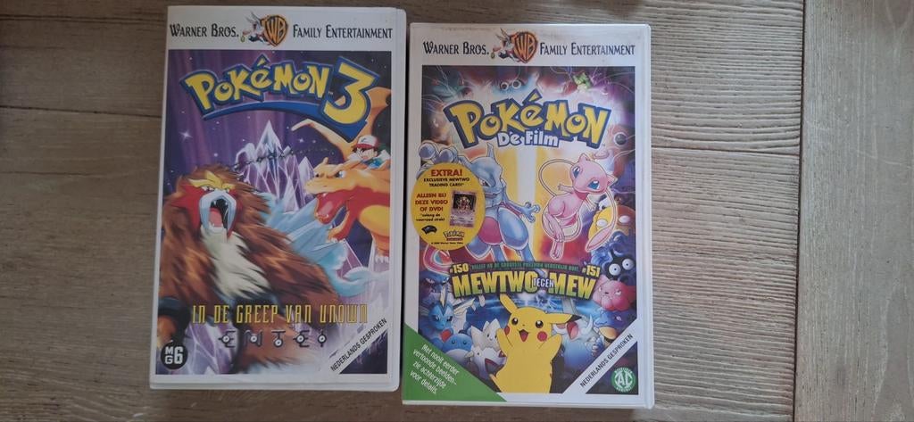 Pokémon de film vhs videobanden 2 stuks (5326), Alle leeftijden, Ophalen of Verzenden, Zo goed als nieuw, Actie en Avontuur