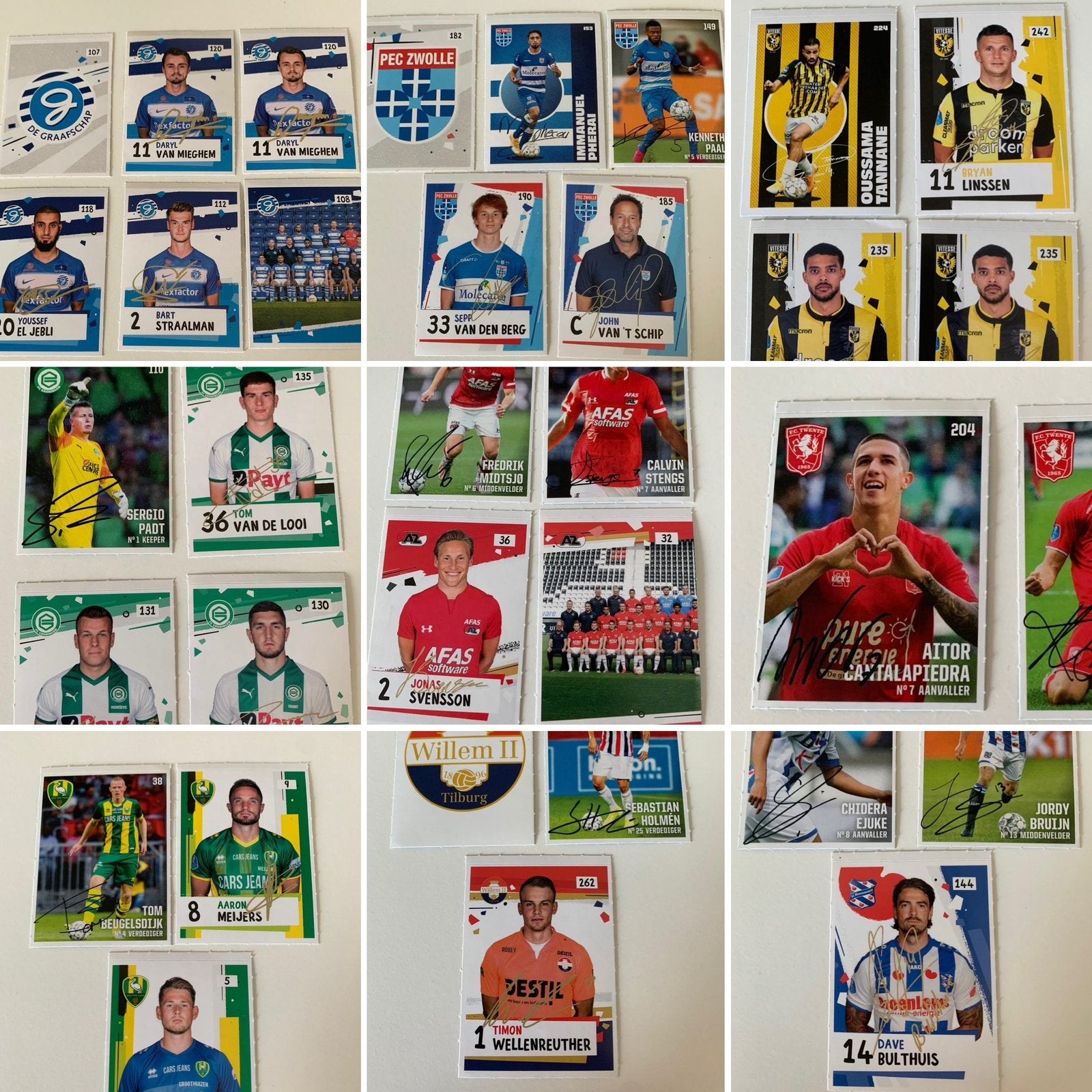 Pakket Ah voetbal stickers diverse clubs, Ophalen of Verzenden, Nieuw, Overige binnenlandse clubs, Poster, Plaatje of Sticker