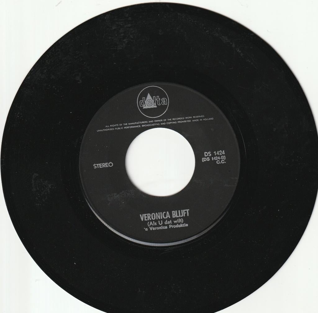 Radio Veronica Blijft! vinylsingle met documentaire/ jingles, Cd's en Dvd's, Vinyl Singles, Ophalen, Gebruikt, Nederlandstalig