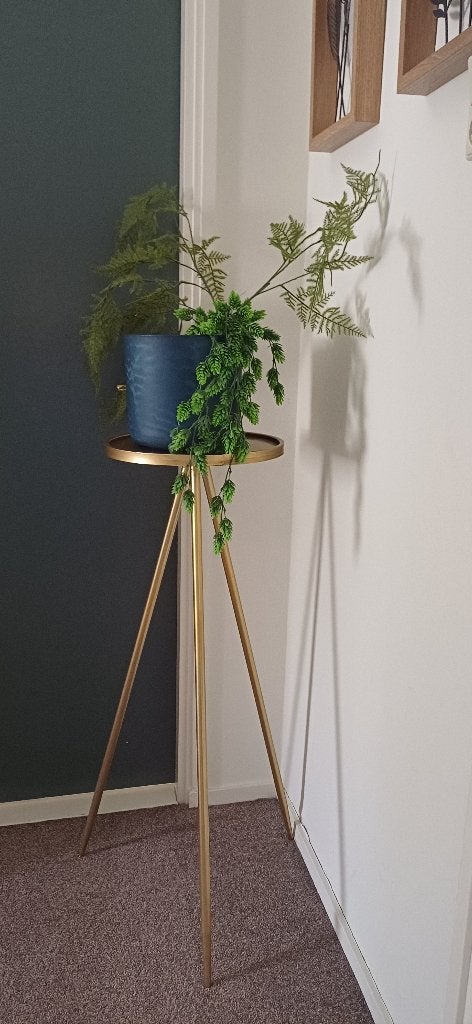 Planten standaard, Ophalen, Zo goed als nieuw, Goud, Metaal