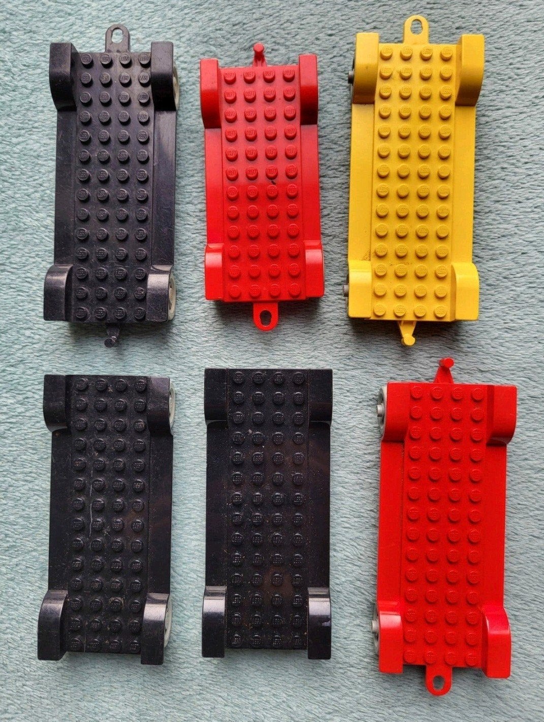 Lego Duplo Fabuland 6x trein - wagon - auto onderstellen., Ophalen of Verzenden, Gebruikt, Overige merken