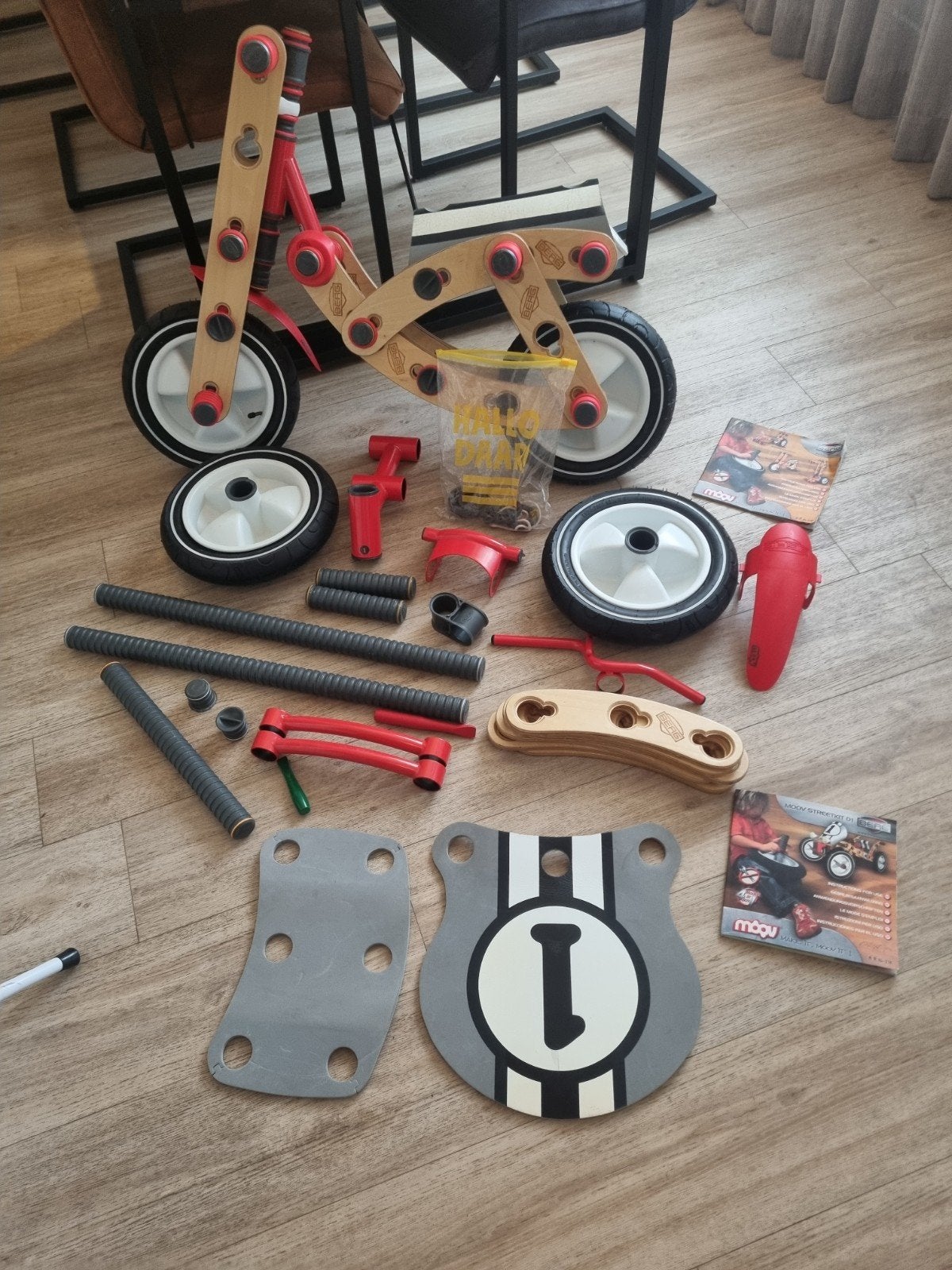 BERG Moov Starter Kit: Bouw je eigen loopfiets en meer!, Ophalen, Zo goed als nieuw, Loopfiets