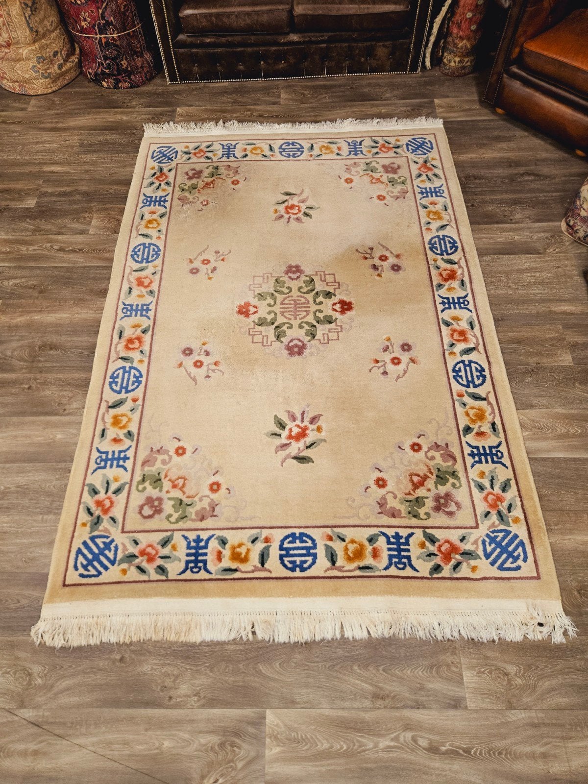 Oosters Handgeknoopt Tapijt. prachtige kleuren en patron, Perzisch, 150 tot 200 cm, 200 cm of meer, Ophalen of Verzenden