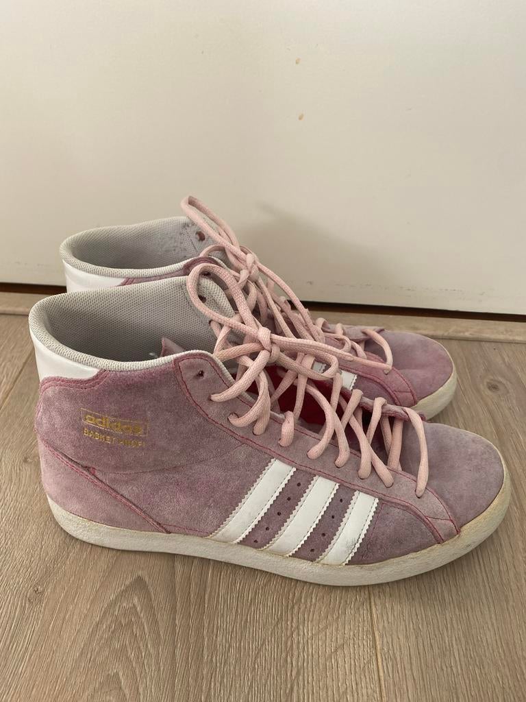 Adidas sneakers maat 39 lichtroze customized, Ophalen of Verzenden, Zo goed als nieuw, Roze, Sneakers of Gympen