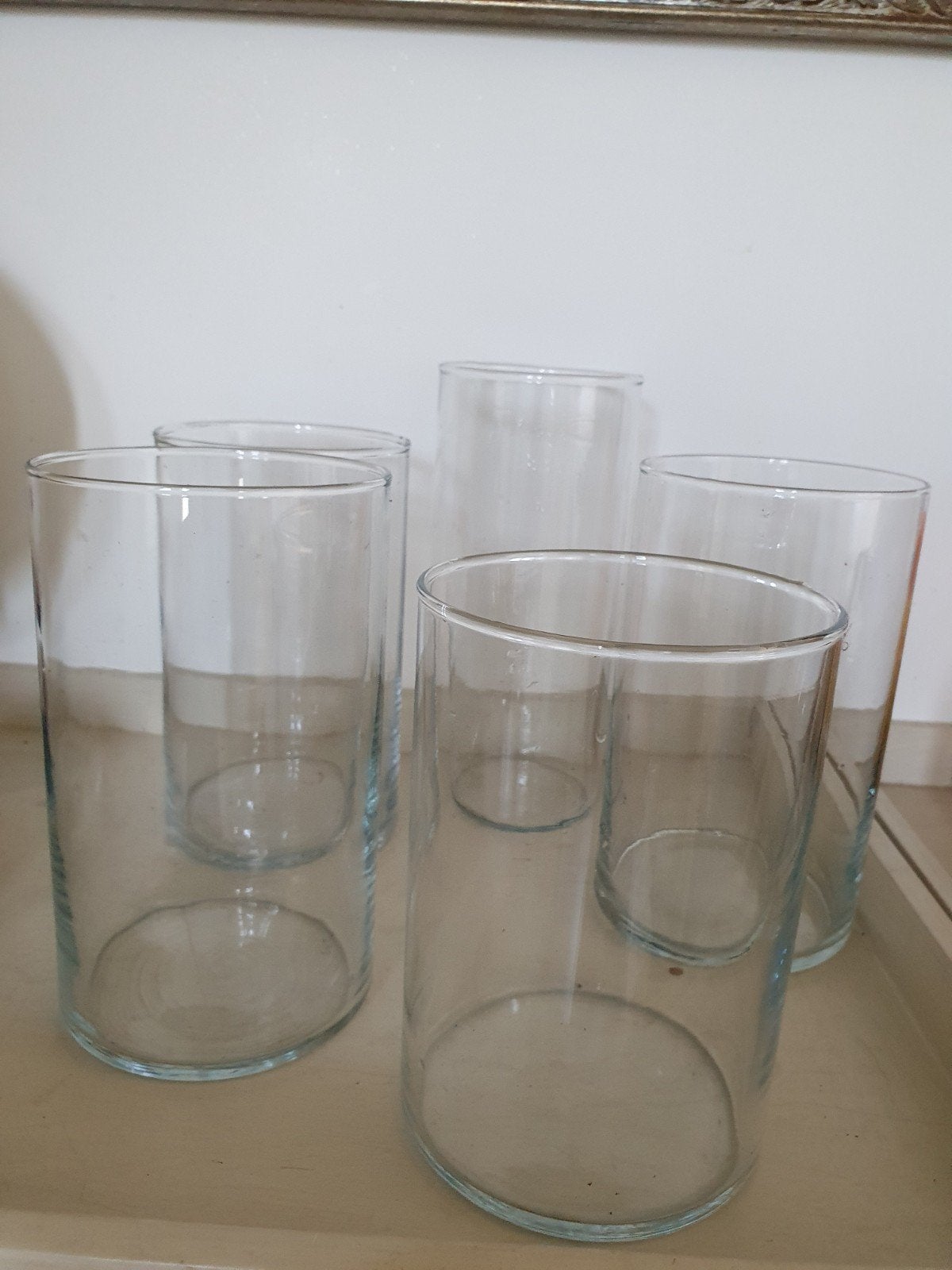 5 vazen, nieuw 18 x12, , 20x11,5 (x3),  23x 10, Ophalen of Verzenden, Nieuw