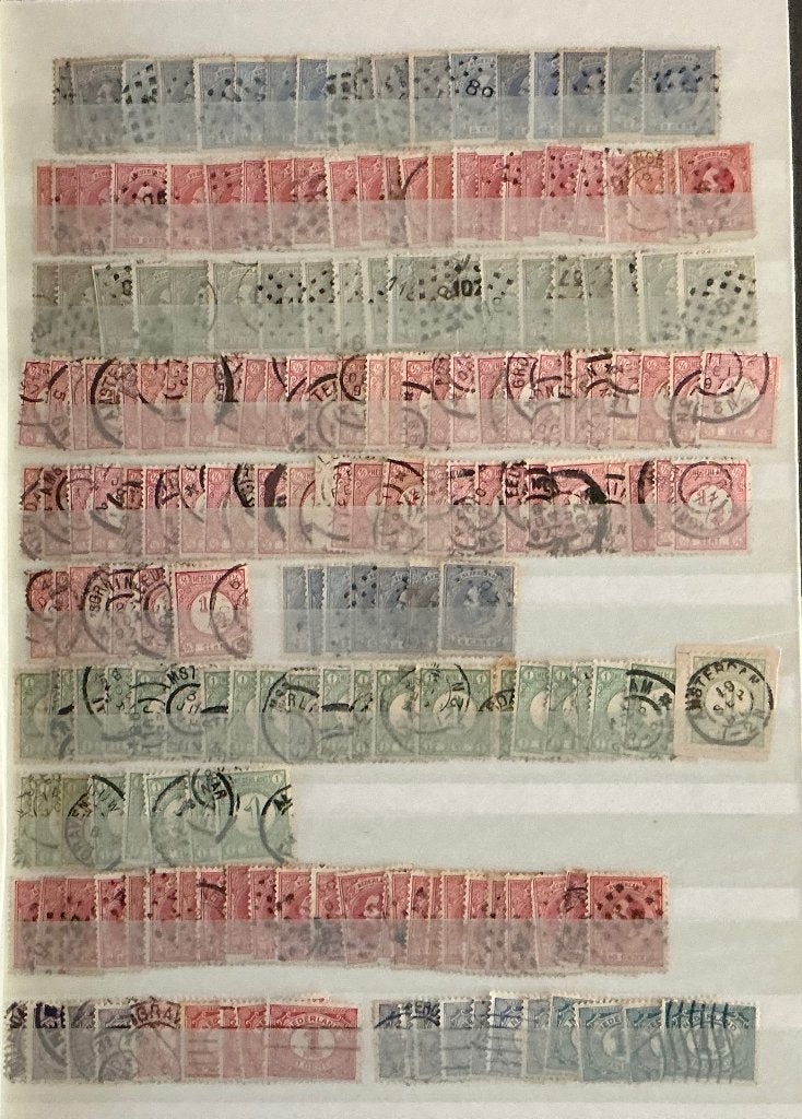 Partij klassieke Nederlandse postzegels, Postzegels en Munten, Verzenden, Gestempeld
