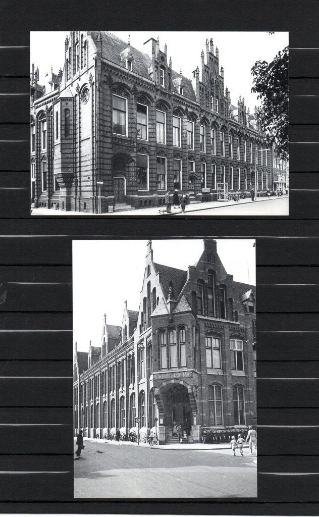 4 ongelopen zwart-wit ansichtkaarten van PTT -postkantoren, Ophalen of Verzenden, 1960 tot 1980, Ongelopen, Utrecht