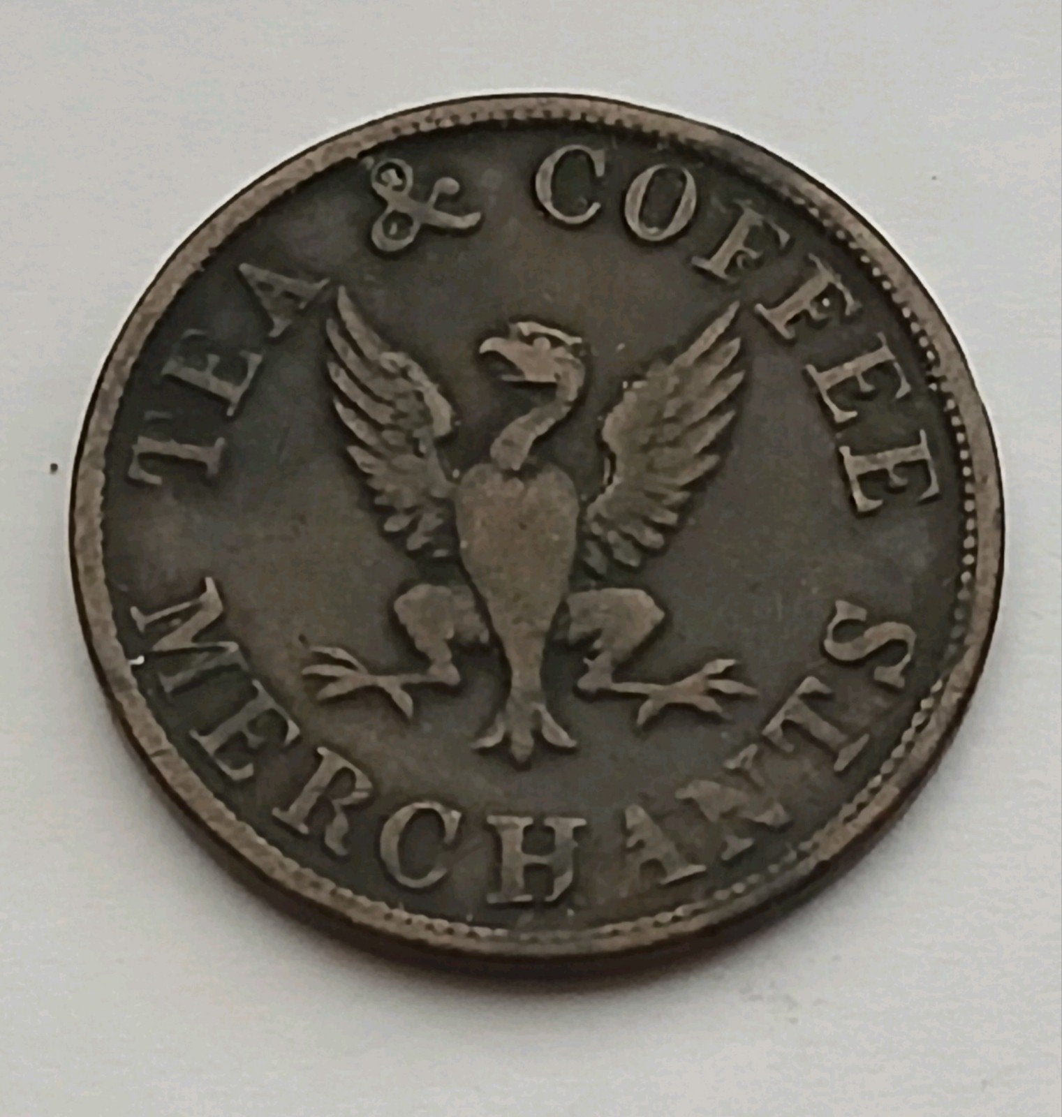 Manchester 1 Farthing 1847 Engeland Oude Antieke Munt Token, Ophalen of Verzenden, Overige materialen