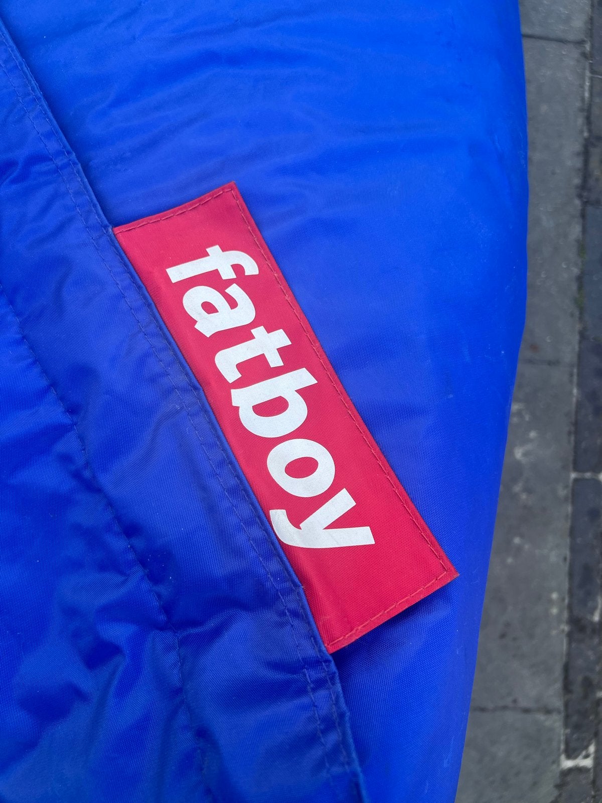 Fatboy zitzak - Blauw, Huis en Inrichting, Ophalen, Gebruikt, Blauw, Zitzak