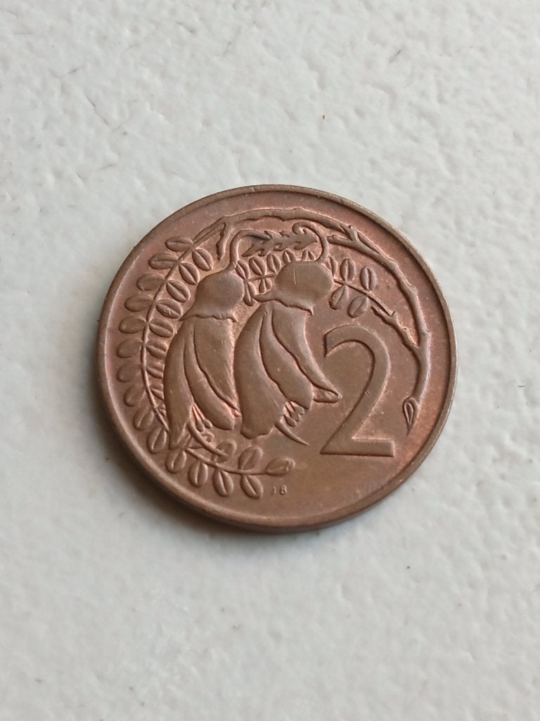 Nieuw Zeeland 2 cent 1974., Ophalen of Verzenden, Losse munt