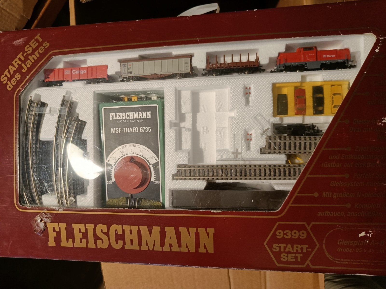 Fleischmann Treinset 9399 Startset met extra rails, Gelijkstroom, Verzenden, Fleischmann, Gebruikt