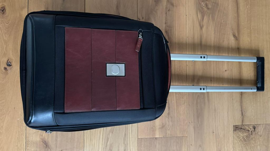 Delsey business trolley expendable, 40 tot 60 cm, Wieltjes, 20 tot 30 cm, Zwart
