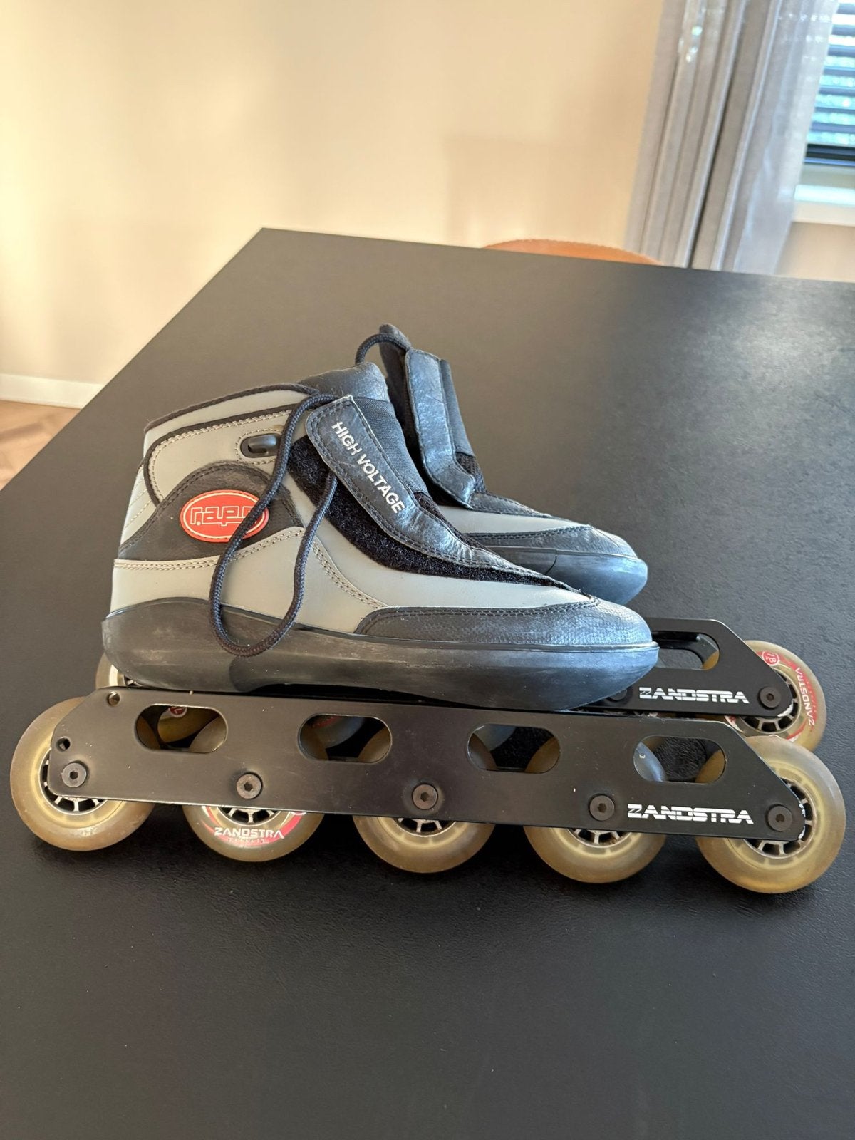 Zandstra onderstel met Raps schoenen - Inline skates, Gebruikt, Inline skates 5 wielen, Ophalen, Overige merken