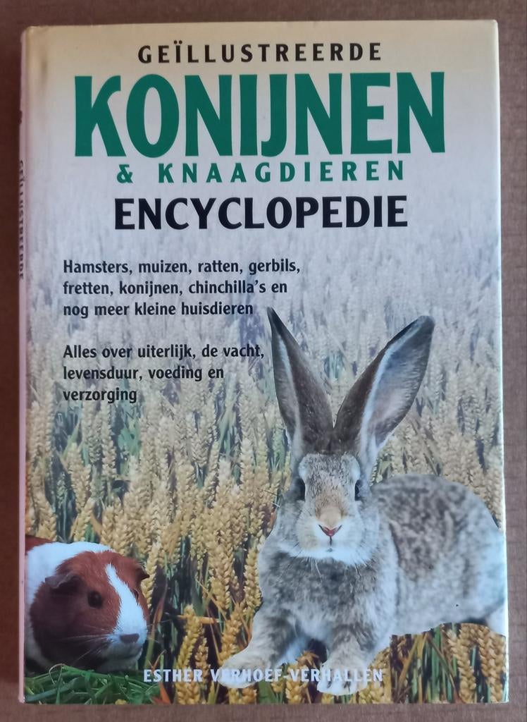 Konijnen en knaagdieren encyclopedie- E. Verhoef-Verhallen, Ophalen of Verzenden, Zo goed als nieuw