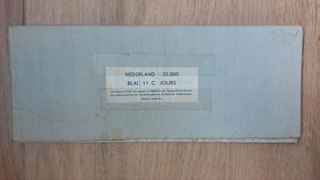 11C Joure Terhorne Oudehaske Rottum Akkrum Stafkaart 1982, Boeken, Topografische Dienst Nederland, Ophalen of Verzenden, 1800 tot 2000