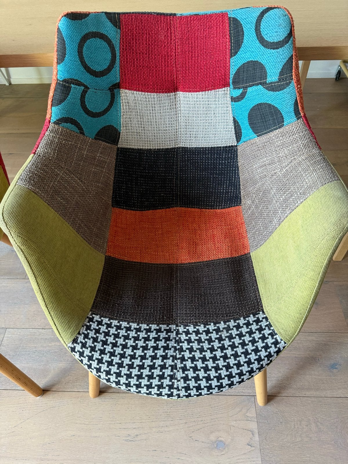 Zuiver Patchwork Stoel - 2 x, Ophalen, Gebruikt, Twee, Overige kleuren