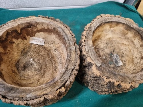 bloempotten boomstam met schors 2 stuks, Ophalen of Verzenden, 'T Olde Gre-j, Info@toldegrej.nl, Endepoelstraat 20f Didam
