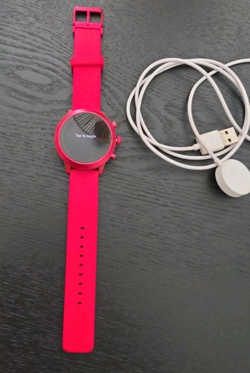 Michael Kors Smartwatch - Rood, Gebruikt, Michael Kors, Ophalen of Verzenden, Android