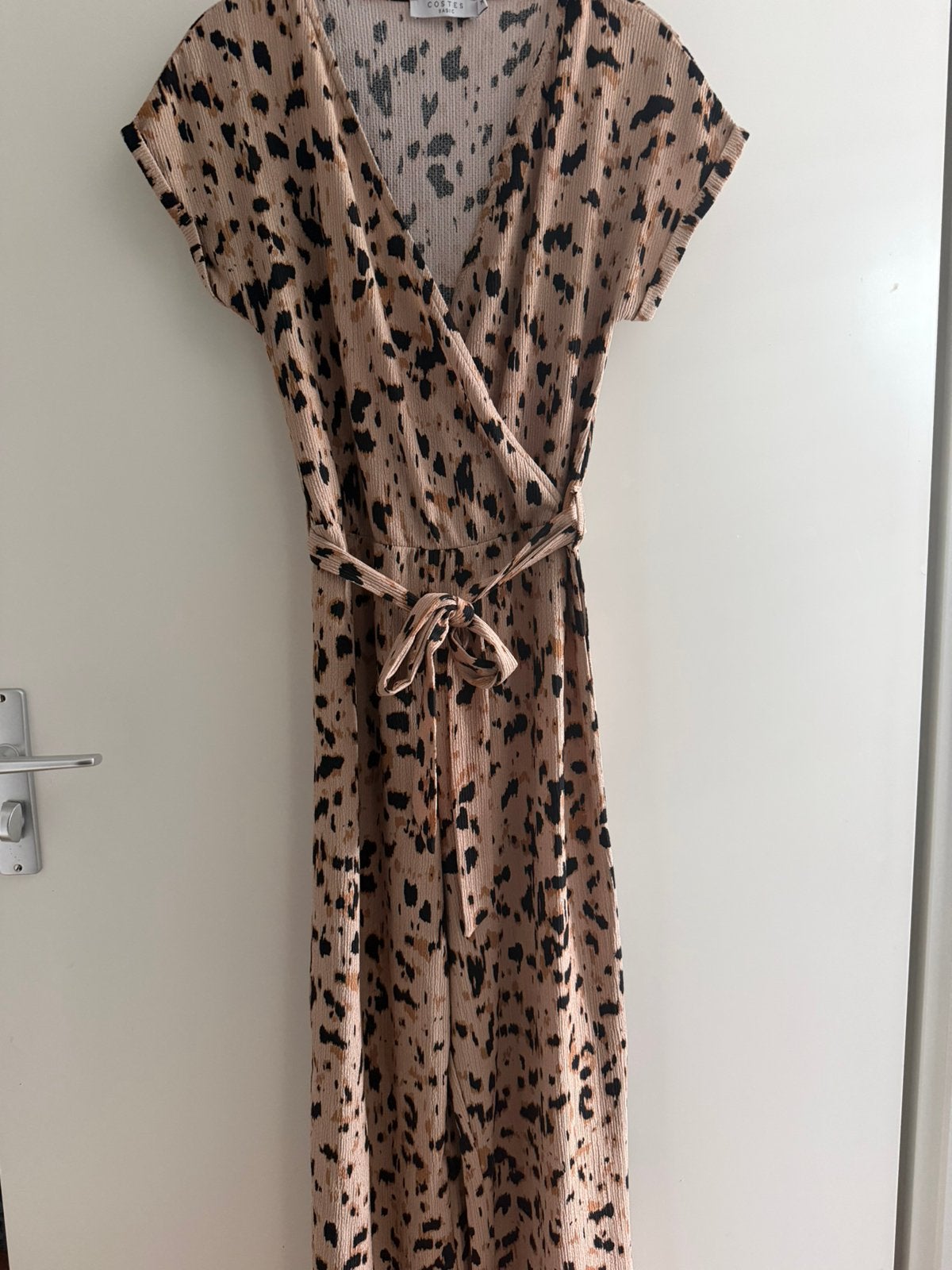 Costes Basic jumpsuit met dierenprint M, Kleding | Dames, Ophalen of Verzenden, Zo goed als nieuw, Maat 38/40 (M), Beige