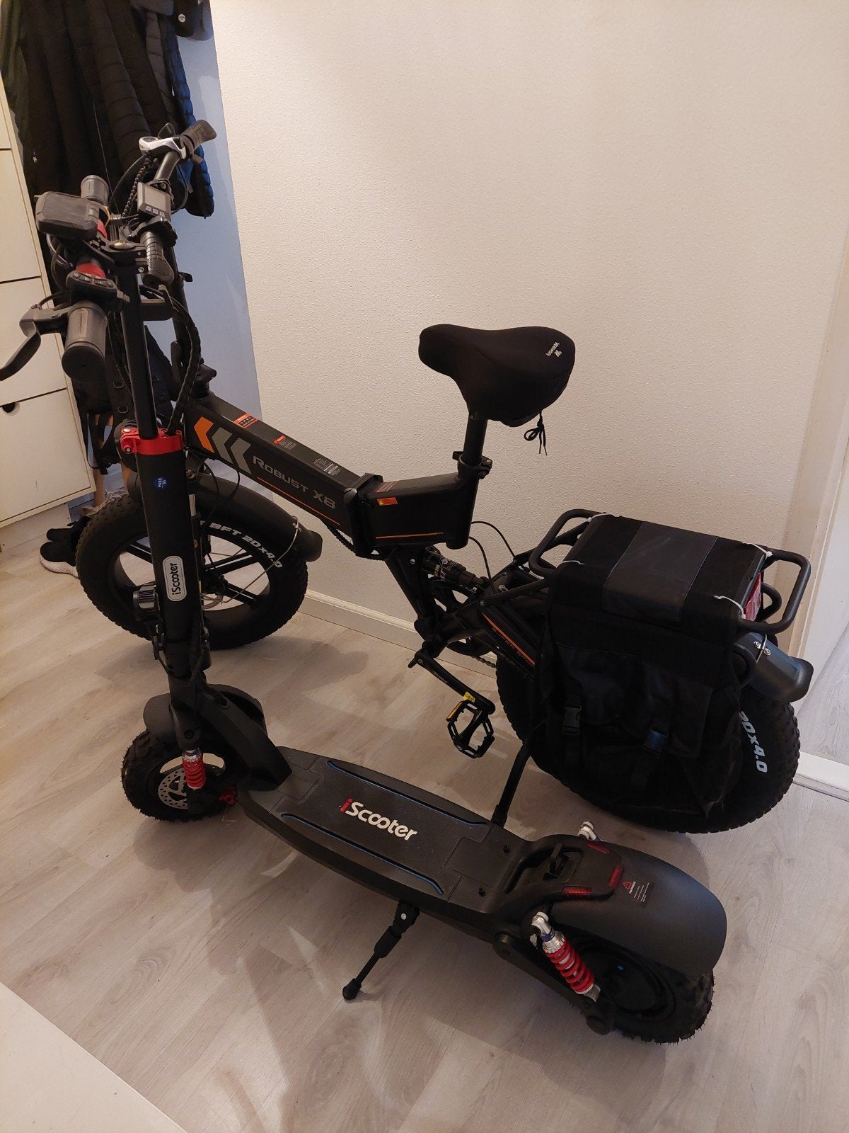 Robust X8 E-bike & IScooter ix6 E-step - Setprijs!, Zo goed als nieuw, Minder dan 47 cm, 50 km per accu of meer, Ophalen