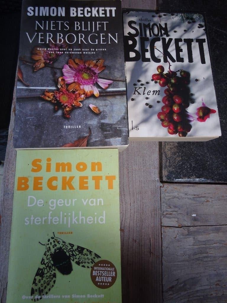 simon beckett triller 3 boeken, Ophalen of Verzenden, Zo goed als nieuw