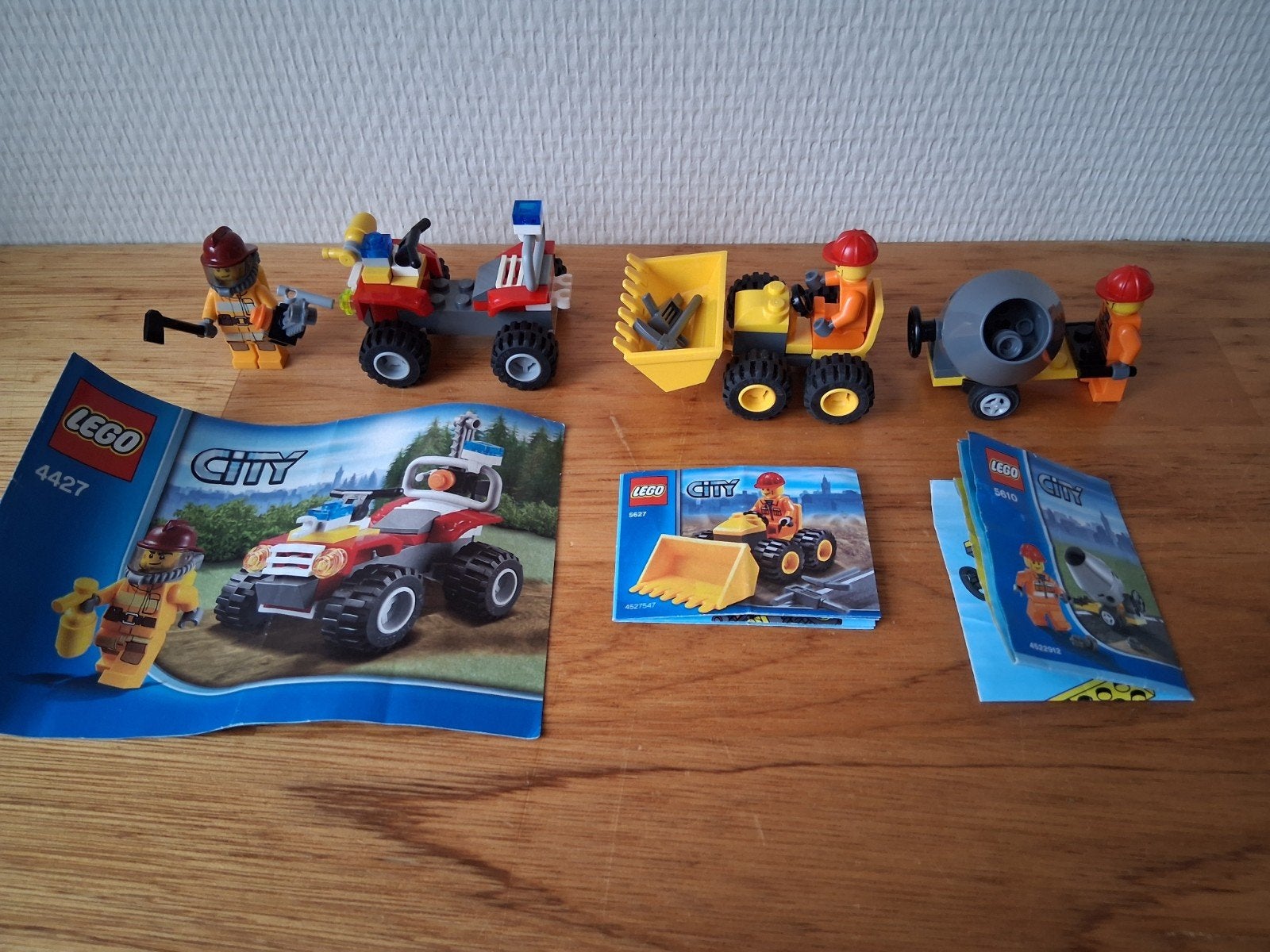3 lego city sets brandweer bouw compleet met boekjes in doos, Ophalen of Verzenden, Zo goed als nieuw
