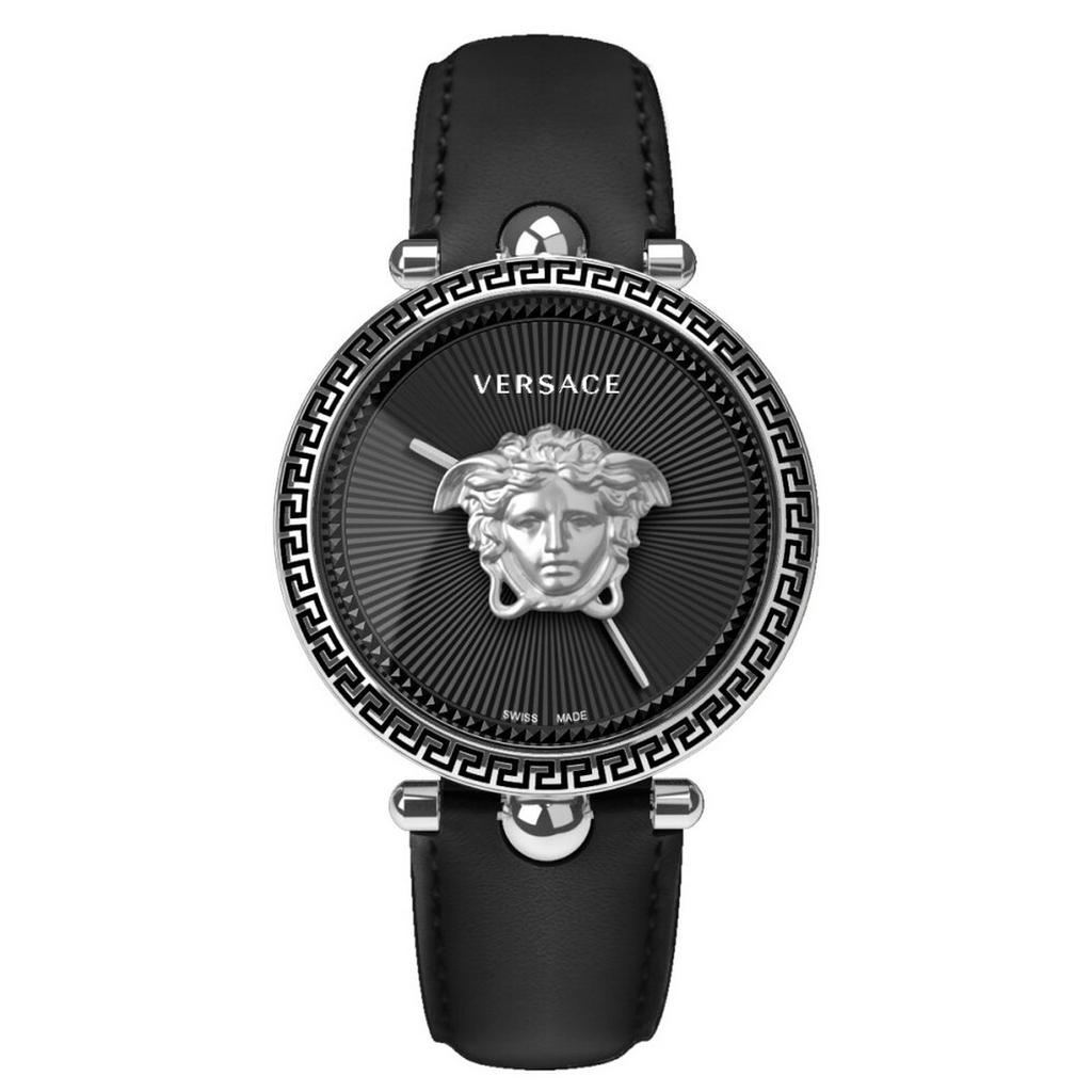 Versace Palazzo Empire Horloge - Zo Goed Als Nieuw, Overige merken, Leer, Staal, Polshorloge