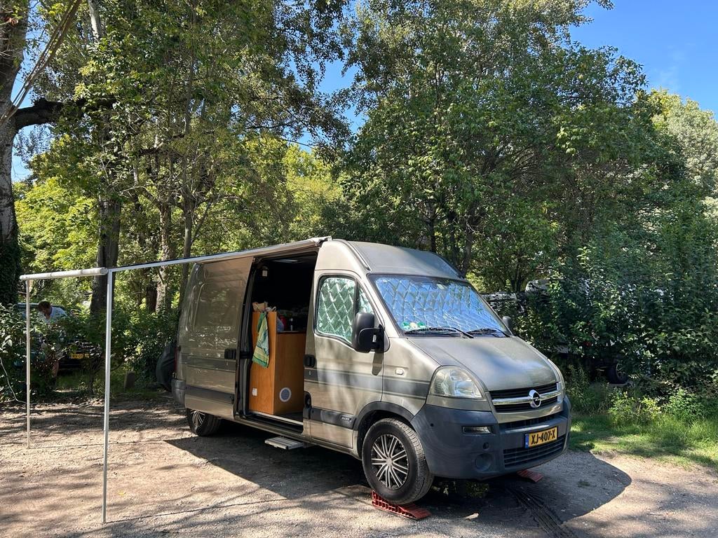Opel Movano buscamper diesel met trekhaak, Caravans en Kamperen, Campers, Overige merken, Dakluik, Tot en met 2, Particulier