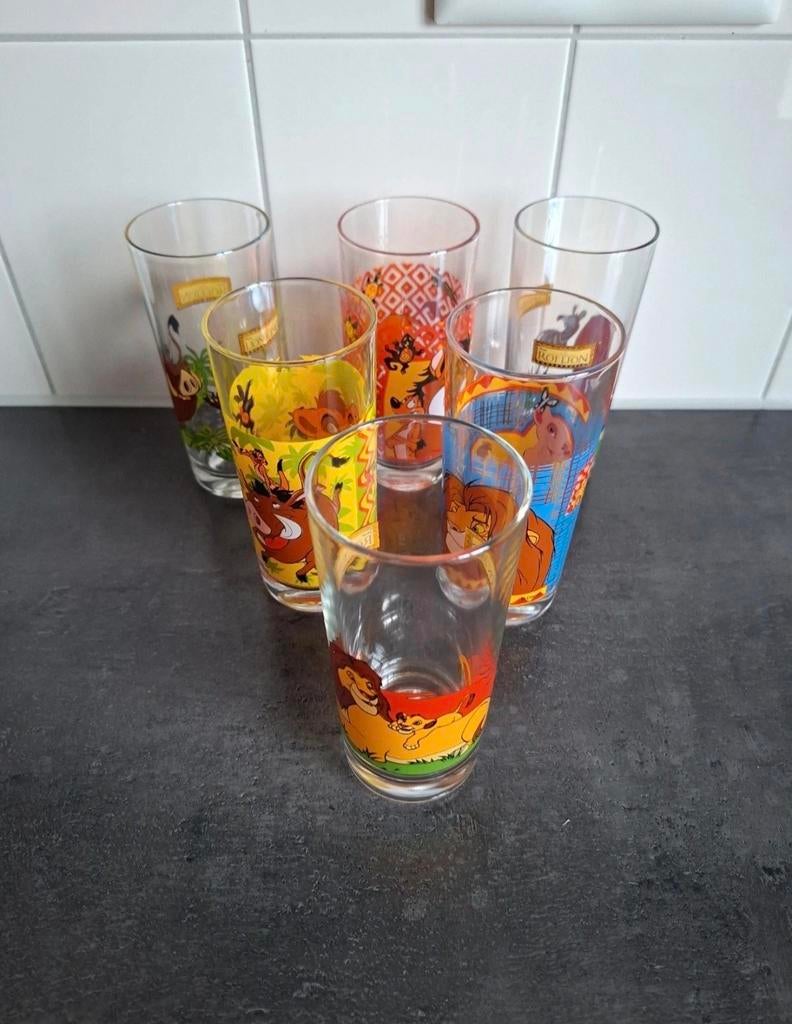 Glazen Disney, Lion King, Verzenden, Zo goed als nieuw, Bierglas