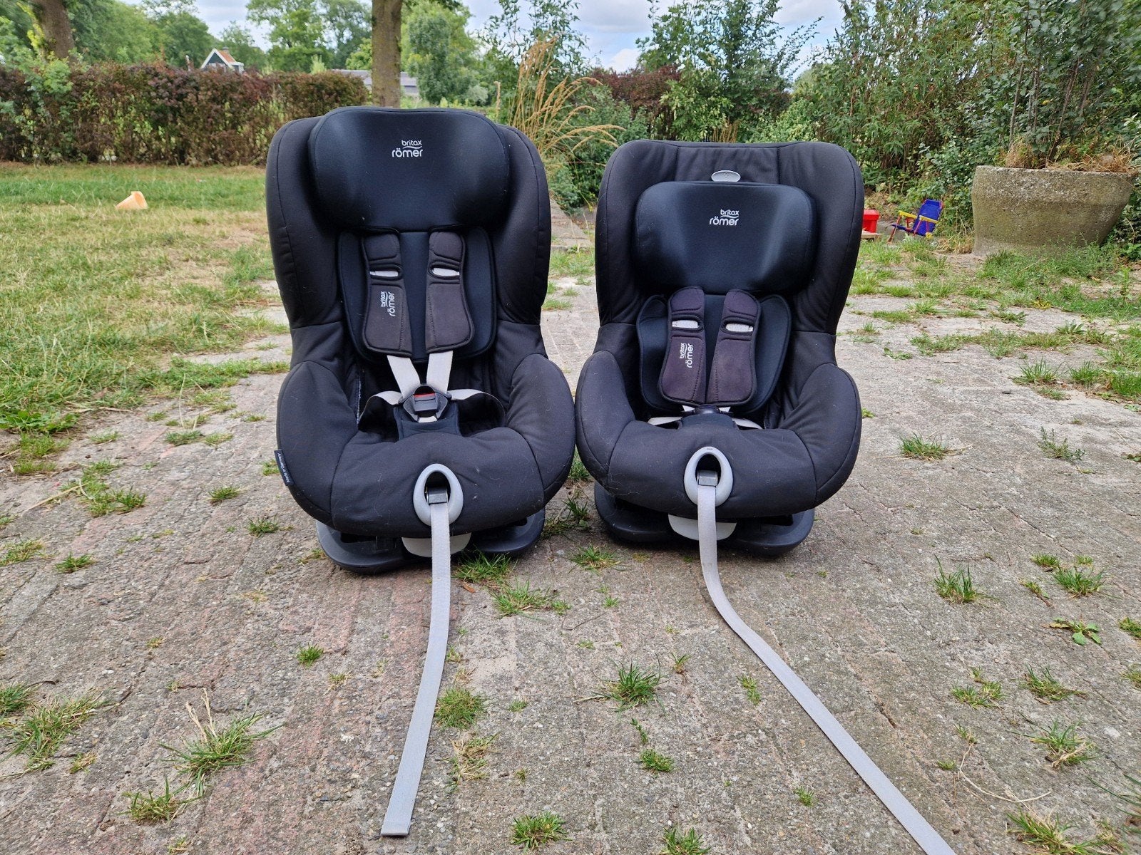 2x Britax Römer King 2 autostoelen 9-18 kg - Zwart, Ophalen, Romer, 9 t/m 18 kg, Gebruikt
