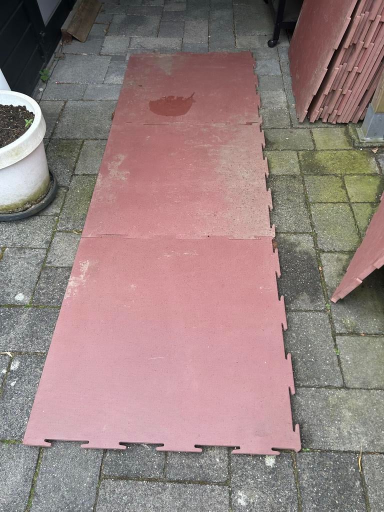 Foam vloerplaten 88x88x2cm voor voortent (18+ stuks), Ophalen, Gebruikt