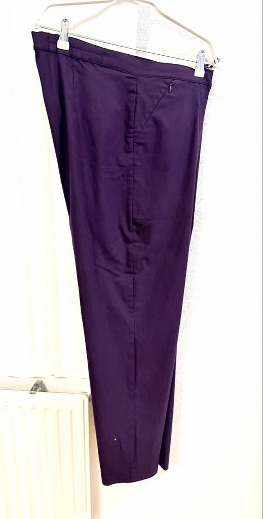 Paarse Ulla Popken broek – maat 50/52 – comfortabele stretch, Ophalen of Verzenden, Zo goed als nieuw, Paars, Broek of Spijkerbroek