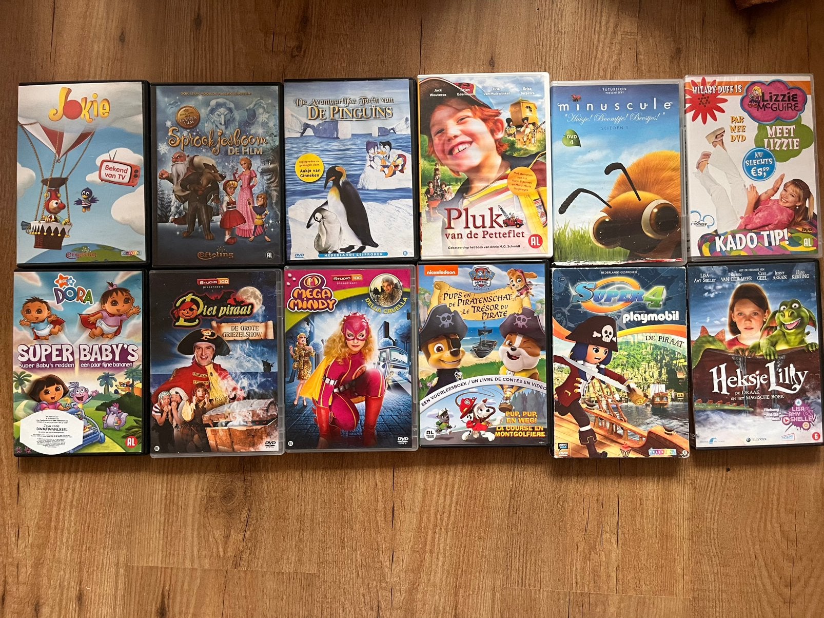 Kinder dvds jokie mega mindy paw patrol pluk lizzy, Alle leeftijden, Ophalen, Zo goed als nieuw