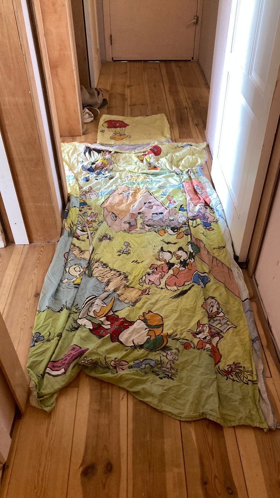 Donald Duck dekbedovertrek, Ophalen of Verzenden, Zo goed als nieuw, Eenpersoons, Dekbedovertrek