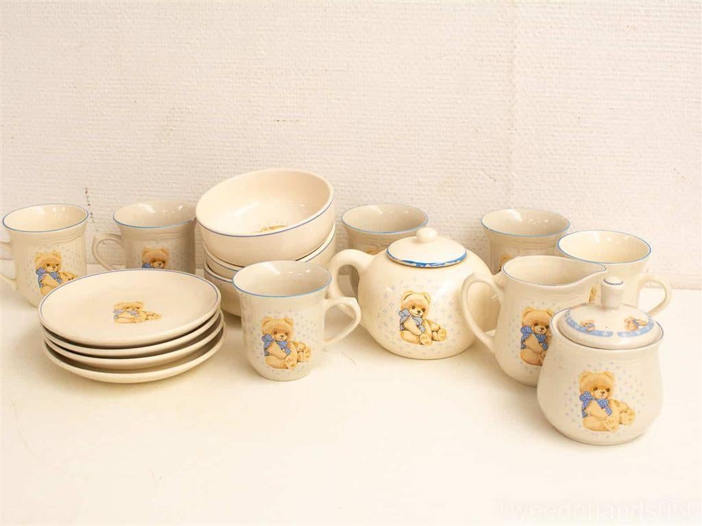 16 delige theeservies beren 25878, Huis en Inrichting, Keuken | Servies, Gebruikt, Ophalen of Verzenden, Bord(en), Wedgwood