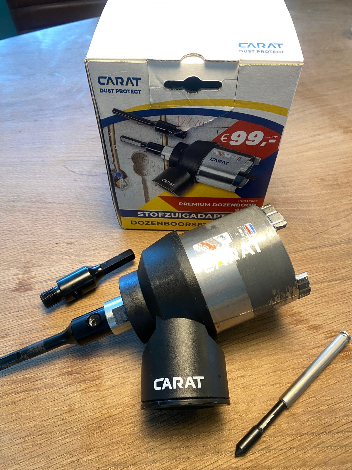 Carat Stofzuigadapter Dozenboor set 82 mm., Ophalen of Verzenden, Zo goed als nieuw, Overige typen