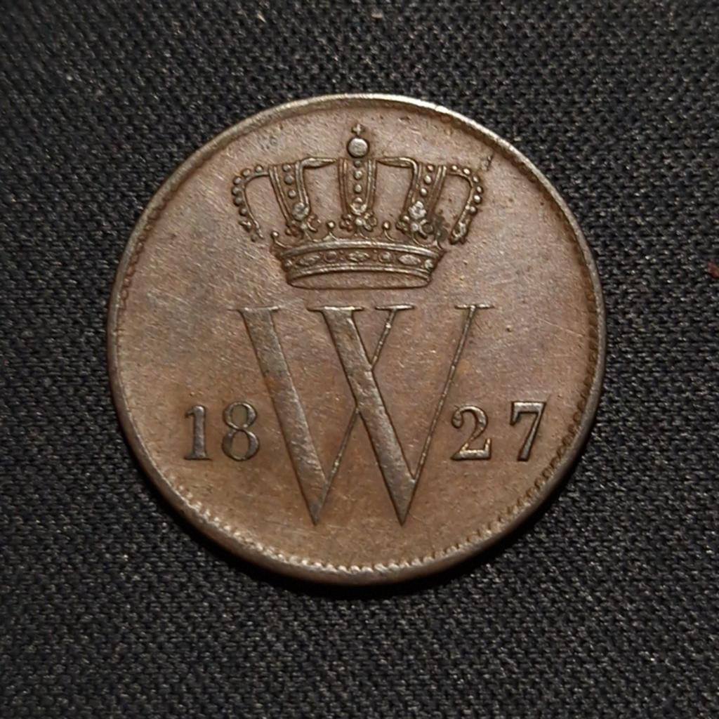 1 cent 1827 U, Verzenden, Koning Willem I, 1 cent, Losse munt
