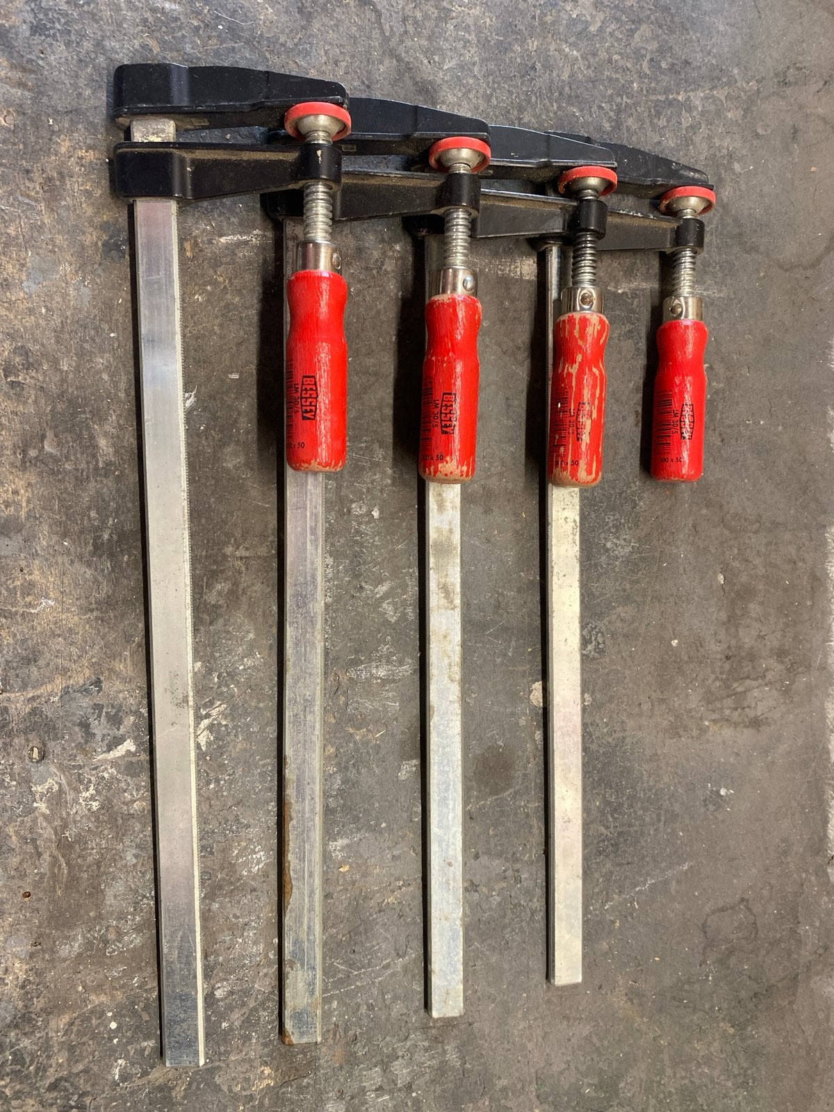 Set van 4 Bessey LM 30/5 lijmklemmen, Ophalen of Verzenden, Zo goed als nieuw, Klem, Overige merken