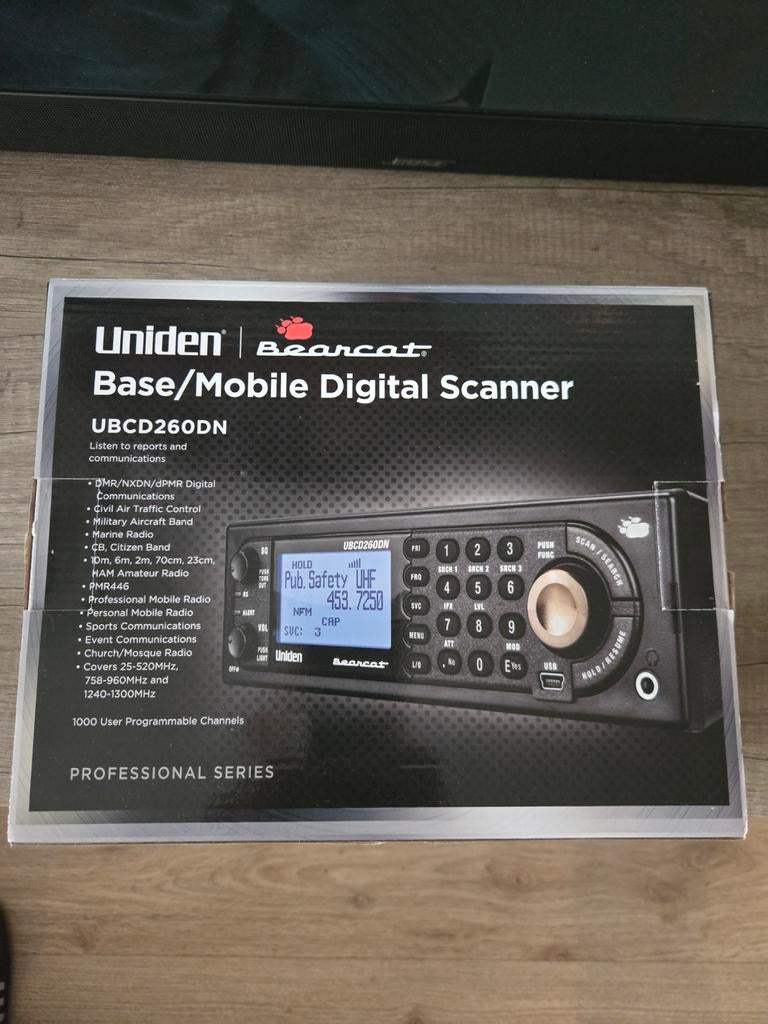 Uniden Bearcat UBCD260DN Digitale Scanner, Ophalen of Verzenden, Nieuw, Ontvanger