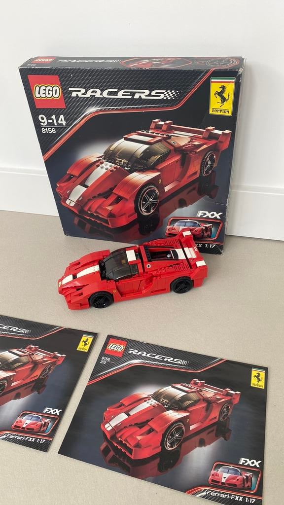 Lego 8156 Racers Ferrari FXX 1:17 + Doos, Ophalen of Verzenden, Zo goed als nieuw