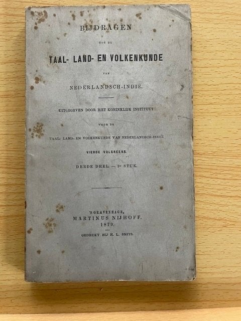 Bijdragen tot de Taal-, Land- en Volkenkunde van N.-Indië 27, Ophalen of Verzenden, Gelezen, Diverse auteurs