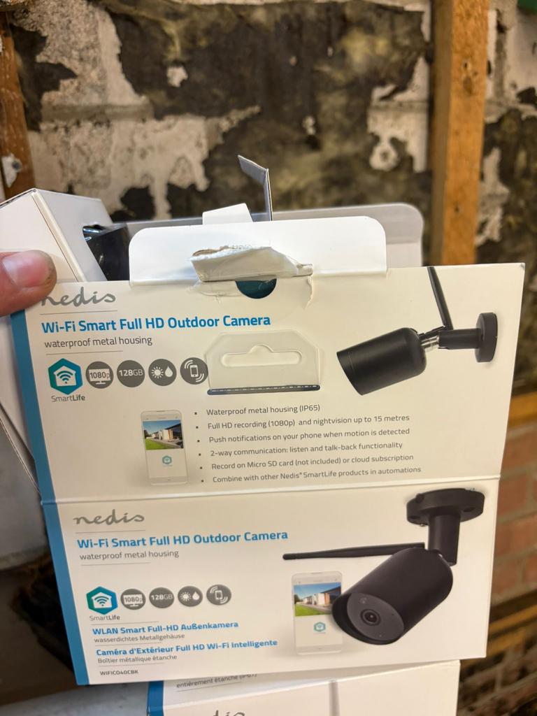 Nedis Full HD Smart IP Camera Outdoor, Ophalen of Verzenden, Nieuw, Buitencamera