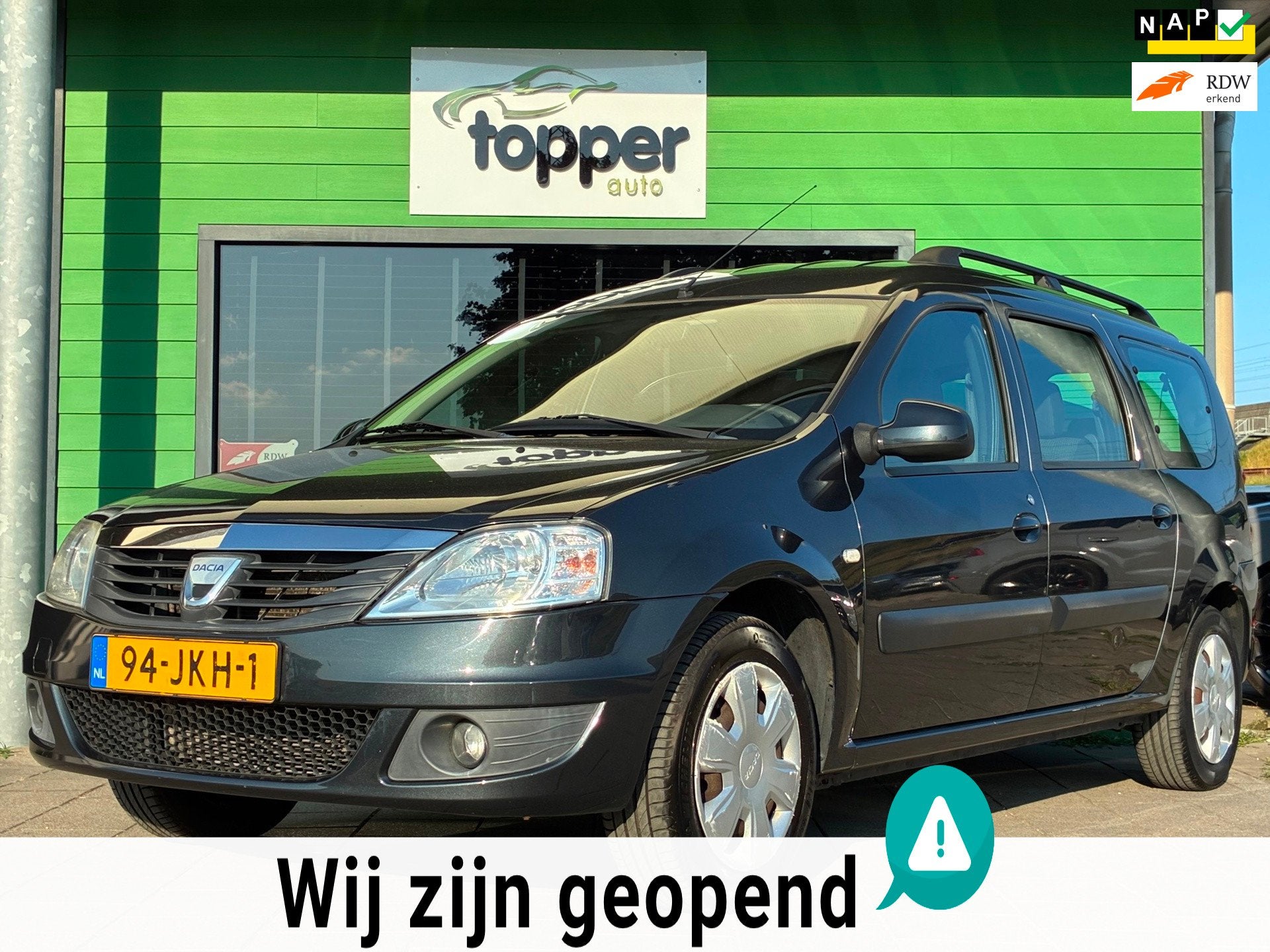 Dacia Logan MCV 1.6-16V Lauréate 7p.|1e Eigenaar|D-riem v.v, Gebruikt, 7 stoelen, Origineel Nederlands, Bedrijf