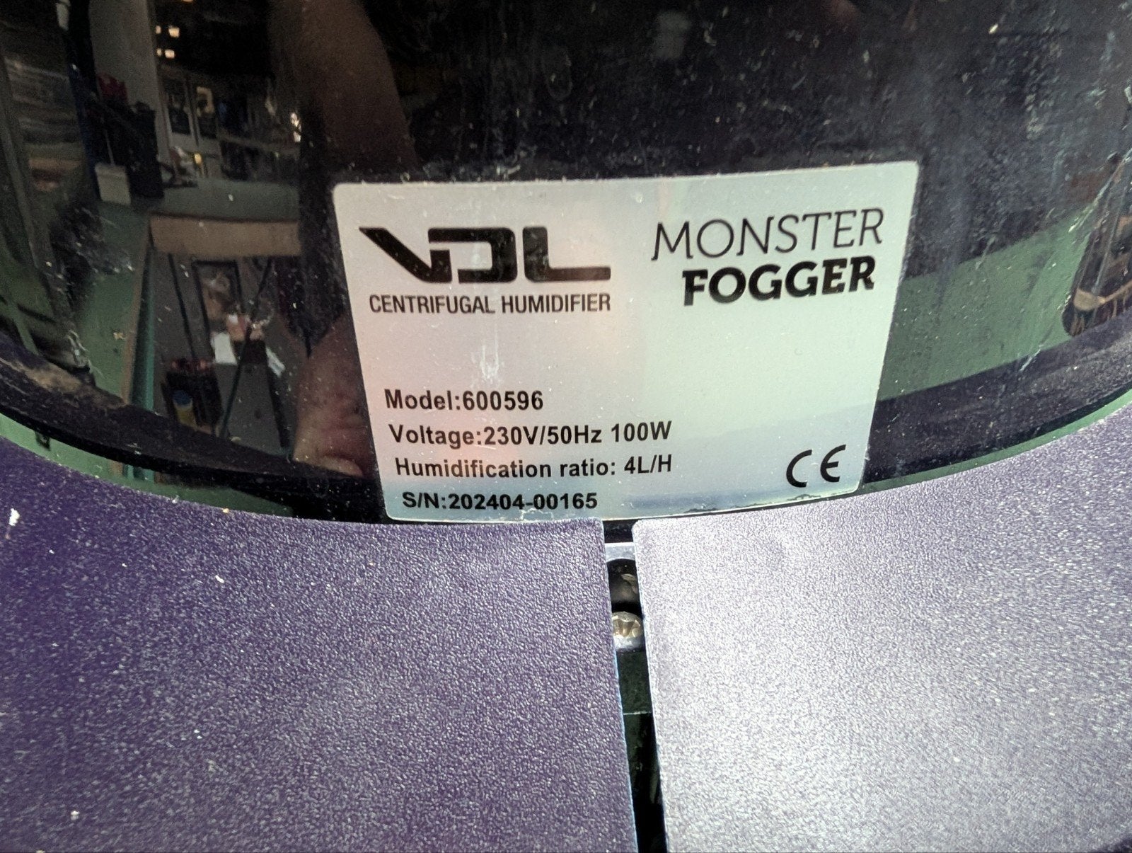 VDL Monster Fogger 600596 Luchtbevochtiger Kwekerij, Ophalen of Verzenden, Gebruikt, Luchtbevochtiger