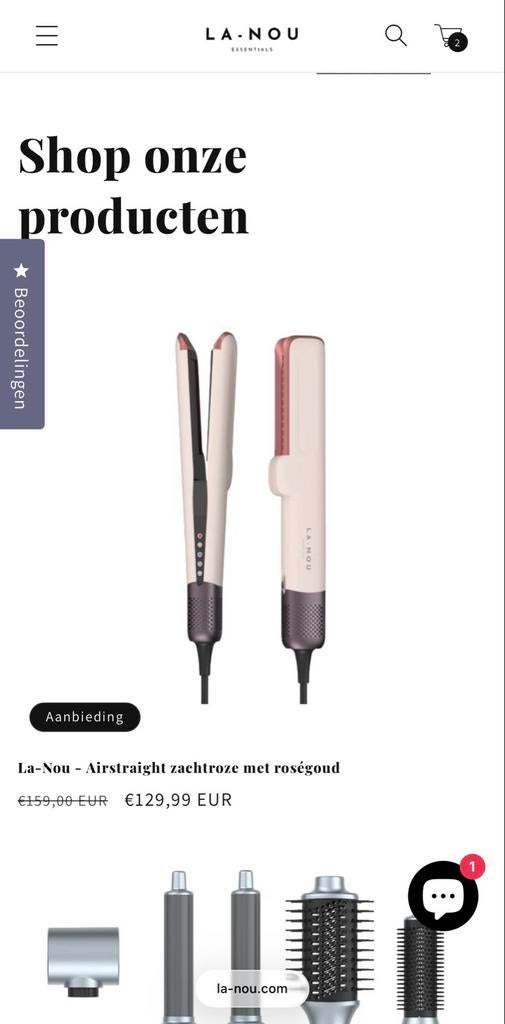 La-Nou Airstraight: Zachtroze met Roségoud, Ophalen of Verzenden, Zo goed als nieuw
