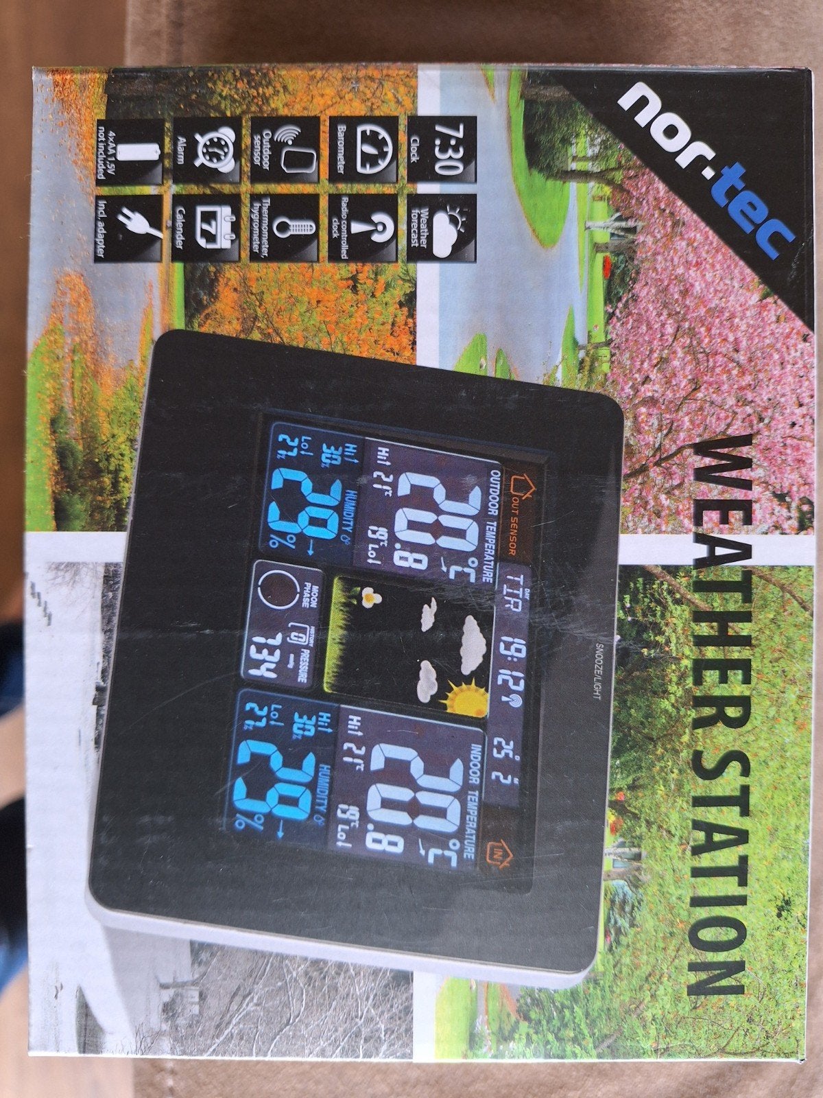 Nor-Tec Weerstation - zo goed als nieuw in doos, Ophalen, Zo goed als nieuw, Weerstation