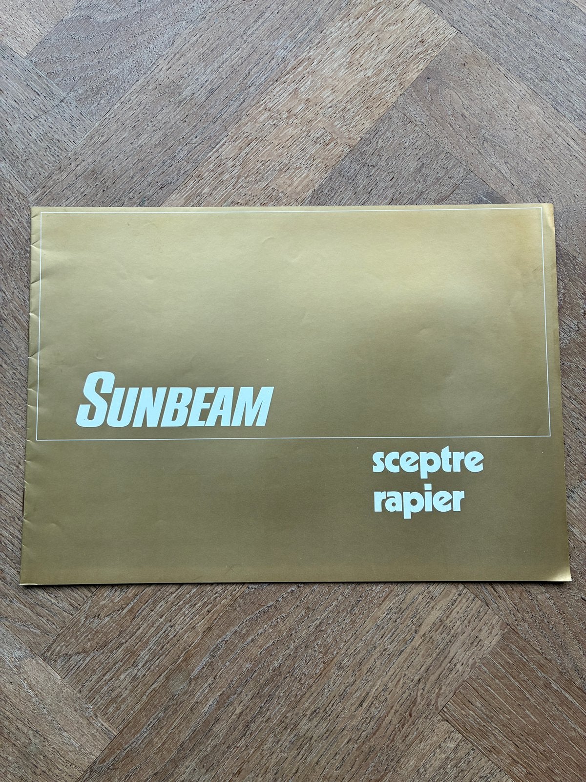 Sunbeam Sceptre en Rapier brochure, Verzenden, Zo goed als nieuw, Overige merken