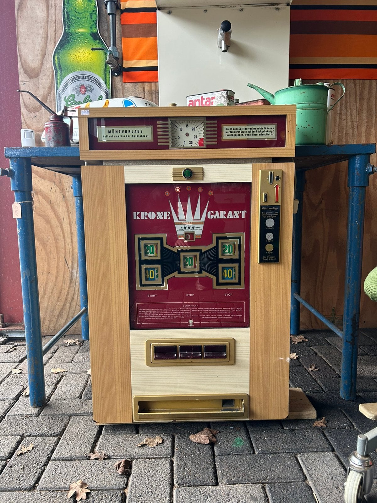 Vintage duitse Apex Gokkast, speel kast, Verzamelen, Ophalen, Gebruikt, ?, ?