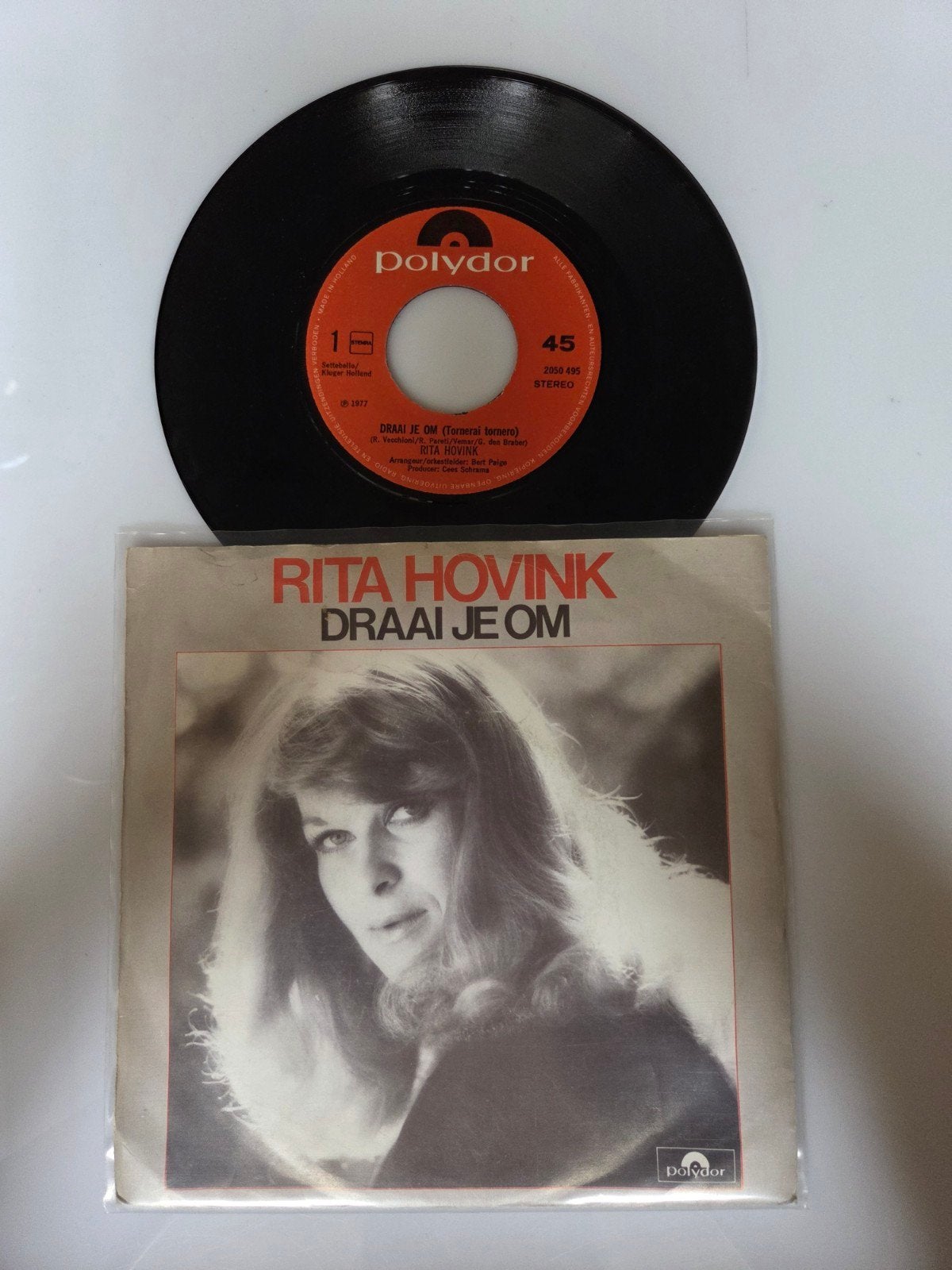 Rita Hovink - Draai je om, Ophalen of Verzenden, Gebruikt, 7 inch, Nederlandstalig